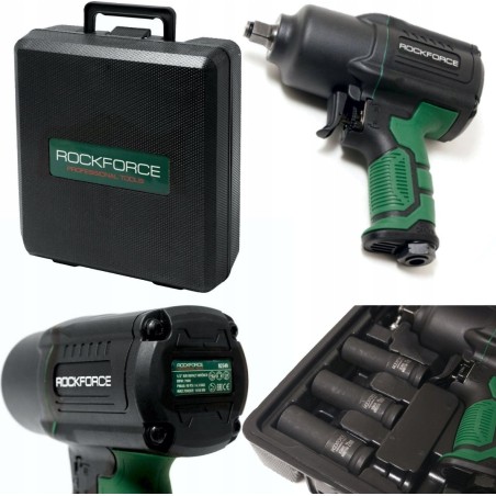 Rockforce Schlagschrauber – Druckluftschrauber 1450 Nm 1/2" TWIN HAMMER