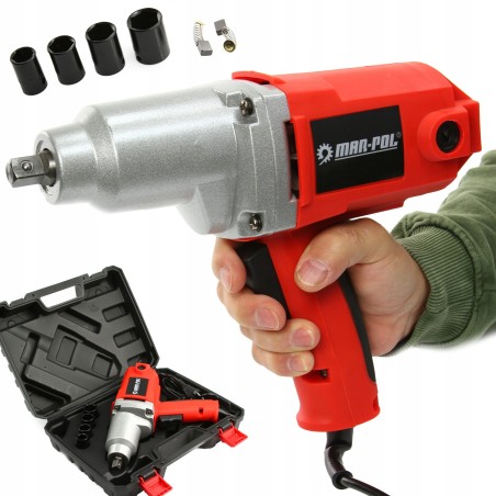 1/2"-Schlagschrauber 800 Nm + MAR-POL-Steckschlüsseleinsätze