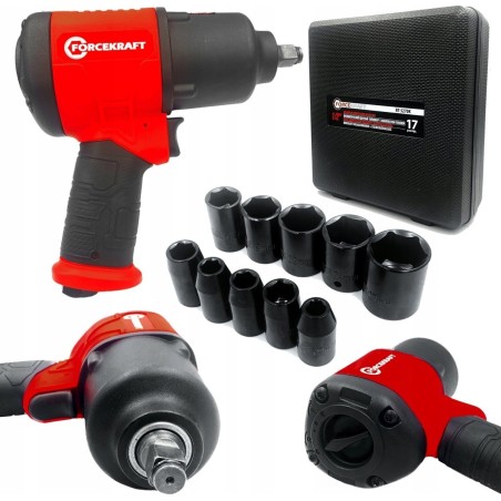 Forcekraft Schlagschrauber – Druckluft-Schlagschrauber TWIN HAMMER 720 Nm 1/2"