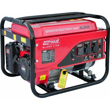 Stromaggregat AWTools AWTOOLS BENZIN-GENERATOR 2,8 kW 230 V BLACK LINE