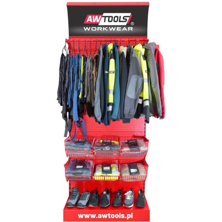 AW WORKWEAR-AUSSTELLUNGSREGAL
