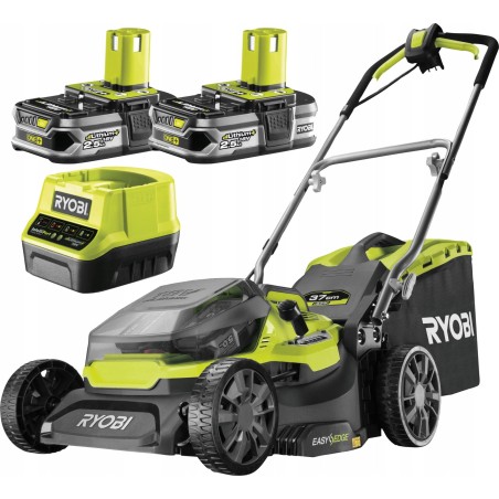 Ryobi Hybrid-Rasenmäher Ryobi ONE+ RY18LMH37A-225 2x2,5 Ah