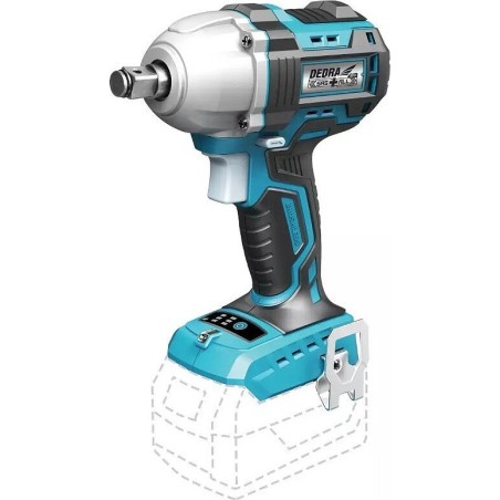 Dedra-Schlagschrauber Bürstenloser Schlagschrauber 450 Nm 1/2", 18-V-Akku