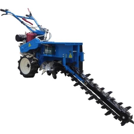 MasterCut MASTERCUT SRLT-70 Kettenbagger mit Radantrieb – Garten- und Landschaftsbau – Benzin-Minibagger zum Verlegen von Rohren