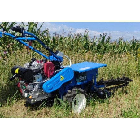 MasterCut MASTERCUT SRLT-70 Kettenbagger mit Radantrieb – Garten- und Landschaftsbau – Benzin-Minibagger zum Verlegen von Rohren