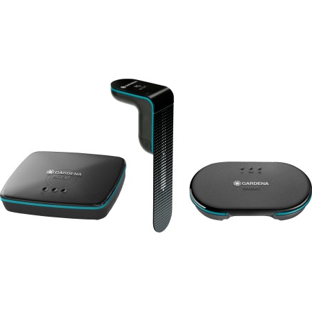 Gardena GARDENA Bewässerungssteuerung Smart Irrigation Control Sensor Set (grau/türkis, Modell 2023)