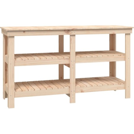 vidaXL vidaXL Arbeitstisch, 142,5 x 50 x 80 cm, massives Kiefernholz