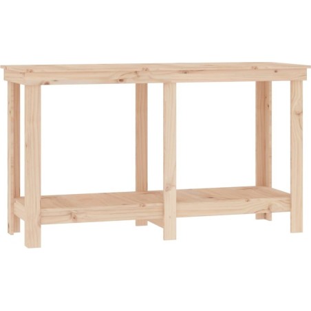 vidaXL vidaXL Arbeitstisch, 140 x 50 x 80 cm, massives Kiefernholz
