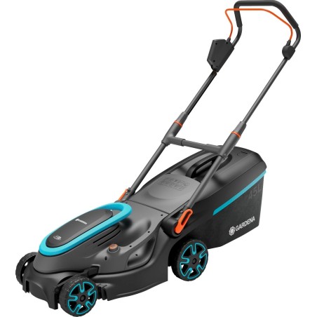 Akku-Rasenmäher Gardena GARDENA Cordless Lawnmower PowerMax 37/36V P4A solo, 36 Volt (2x18V) (schwarz/grau, ohne Akku)