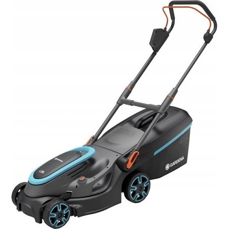 Akku-Rasenmäher Gardena GARDENA Cordless Lawnmower PowerMax 37/36V P4A solo, 36 Volt (2x18V) (schwarz/grau, ohne Akku)