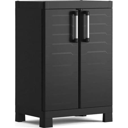 Keter Detroit Basis-Aufbewahrungsschrank, schwarz