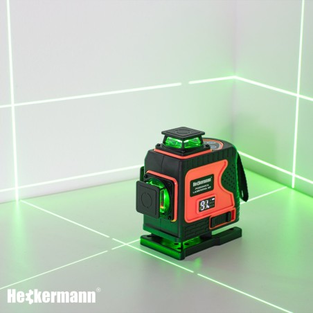 Heckermann DS029 Laser-Wasserwaage – 4D-Kreuzlaser