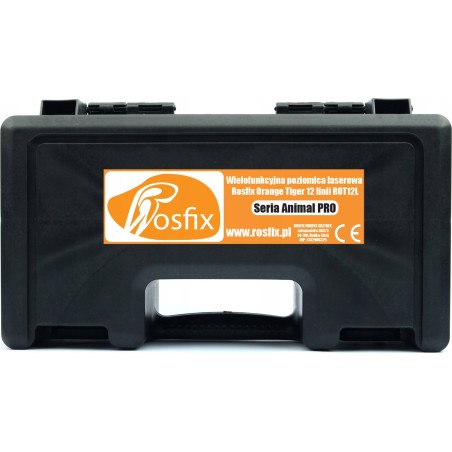 Rosfix LASER-Kreuzlinie, Wasserwaage + Schutzbrille, Schutzschild, Handschuhe