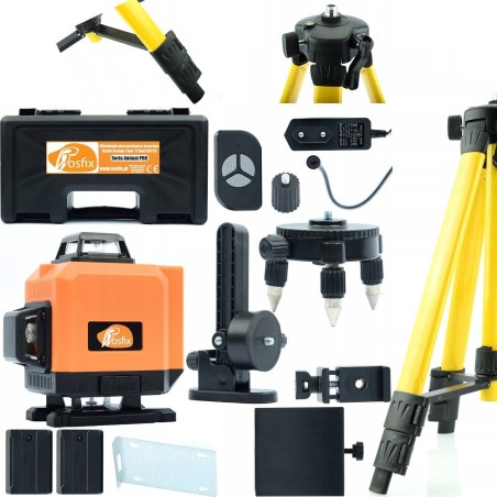 Rosfix 360°-Laserkreuz-Wasserwaage ROSFIX ORANGE + Stativ