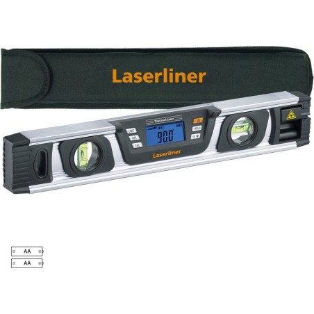Laserliner Laserliner DigiLevel Laser G40, 0,4 m, Grau, 0,5 mm, Grad, mm/m, LCD, AAA