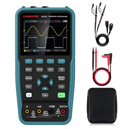 HANMATEK Digitaloszilloskop, tragbares Digitaloszilloskop HO102 und Multimeter