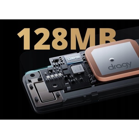 Pro GPS-Leistungsmesser mit 25 Hz, 6-Achsen-IMU-Bewegungssensor und Dragy-Halterung