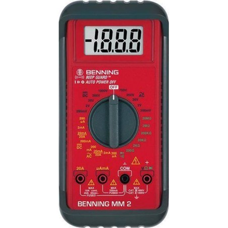 Benning Multimeter BENNING MM 2, digital, mit Zubehör