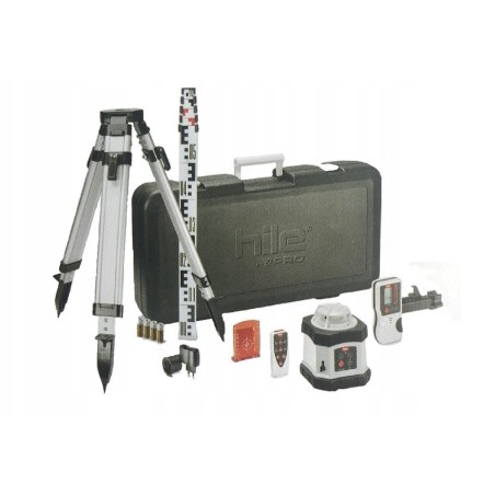 HILE D400 ROTATIONSLASER + STATIV + Nivellierlatte