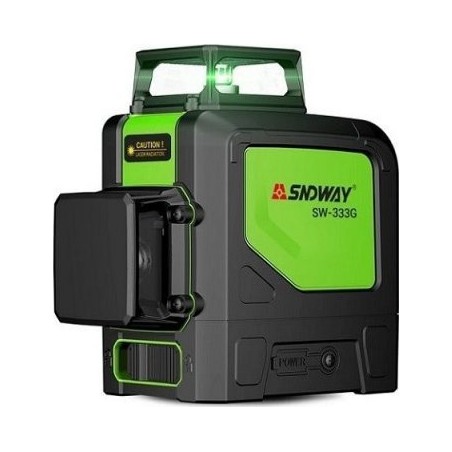 Sndway Sndway2 Laser-Nivelliergerät 3D, bis zu 30 m, grüner Strahl