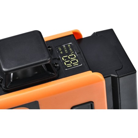 Rosfix LASER-Kreuzlinienlaser 360°-Laser-Wasserwaage mit Display, 2 Akkus, Stativ, Koffer + Zubehör