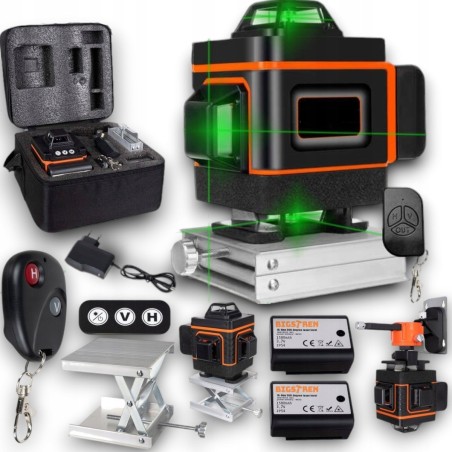 Selbstnivellierender 360°-4D-Kreuzlaser + Stativ