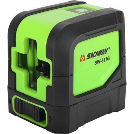 Sndway Sndway2 Laser-Kreuzlinien-Nivelliergerät bis 20 m, grüner Strahl