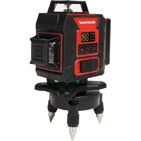 Laser-Nivelliergerät mit grüner Kreuzlinienanzeige, 360°, 4D, 16 Linien