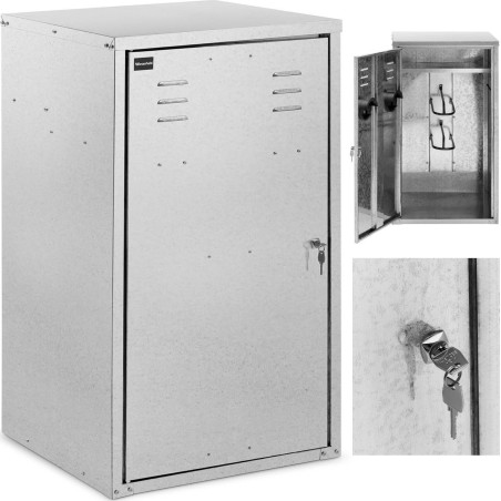 Wiesenfield Sattelschrank für Reitausrüstung aus verzinktem Stahl, 60 x 60 x 107 cm Sattelschrank für Reitausrüstung aus Stahl