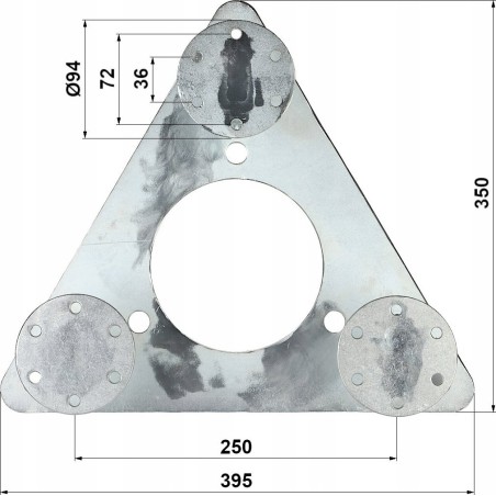 Delta-Sockel für Masten MK-1.5/POD-HD