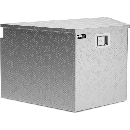 MSW Transport-Werkzeugkasten aus Aluminium, abschließbar, 150 l, 81,5 x 47,5 x 46 cm Transport-Werkzeugkasten a