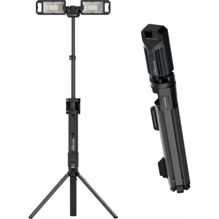 Scangrip Akku-Baustellenstrahler 5000 lm mit integriertem Stativ TOWER 5 CONNECT 03.6105C