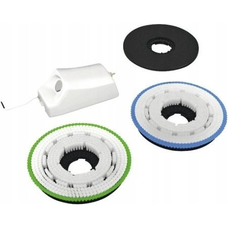 Menzer Polier- und Reinigungsset für MENZER ESM 406 – Behälter, harte und weiche Bürste, Pad-Halter – Kart. 4 und 5