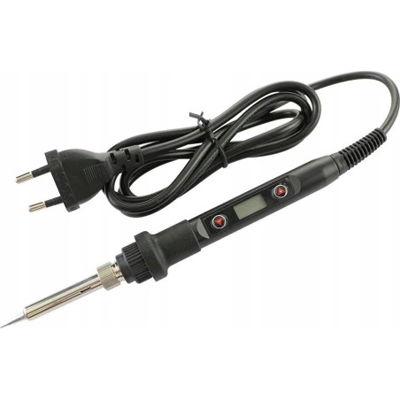 Rosfix Lötkolben mit Display, Lötmatte, Zinn, Absaugvorrichtung, Aufbewahrungsbox, Schwamm, Flussmittel