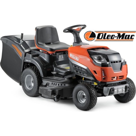 Oleo-Mac OLEO MAC OM 102 R/16 K Gartentraktor – Rasentraktor mit Heckauswurf – Selbstfahrender Benzin-Rasenmäher für