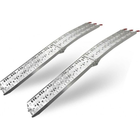 Bituxx Aluminium-Auffahrrampen, Set für bis zu 680 kg.