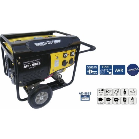 Adler AD-588S 5500 W 1-Phasen-Stromaggregat