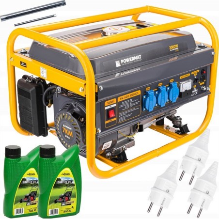 Powermat-Stromaggregat Generator 3000 W, 230 V, 12 V, AVR, PM-AGR-3000M2S