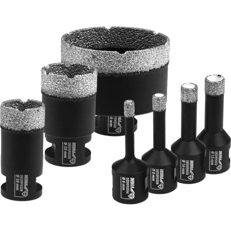 Dedra Diamantbohrerset VB 6, 8, 10, 12, 28, 35, 68 mm