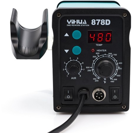 2-in-1-Lötstation Heißluft-Lötkolben 878D Absaugvorrichtung Zinn Flussmittel Pinzette Lötpaste Zubehör