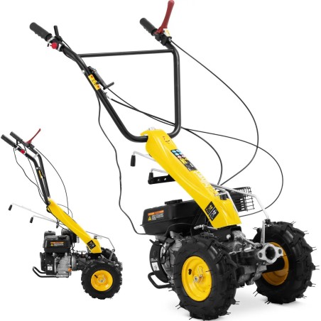 Hillvert Gartentraktor Einachsiger Zweiradtraktor 196 cm³ EURO V 6,5 PS Einachsiger Zweiradtraktor 196 cm³ EURO V 6,5 PS