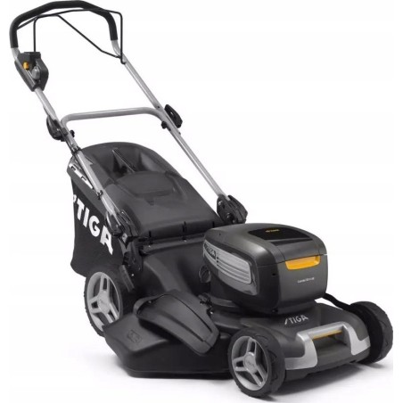 STIGA COMBI 50 V AE Akku-Rasenmäher mit Antrieb + 2 Akkus à 7,5 Ah + Doppel-Ladegerät