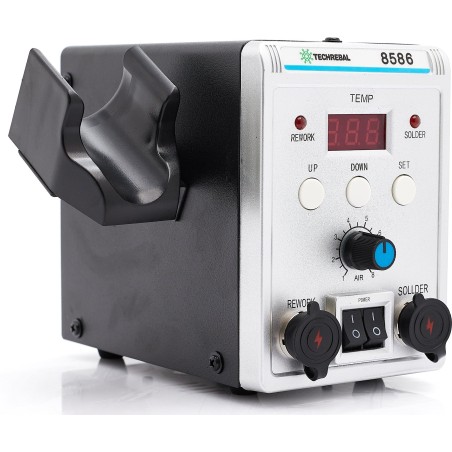 Techrebal 2-in-1-Lötstation HOTAIR Lötkolben 8586 Lötspitzen
