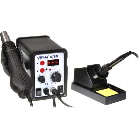 Techrebal 2-in-1-Lötstation Yihua 878D mit Heißluftfunktion Hotair 700 W