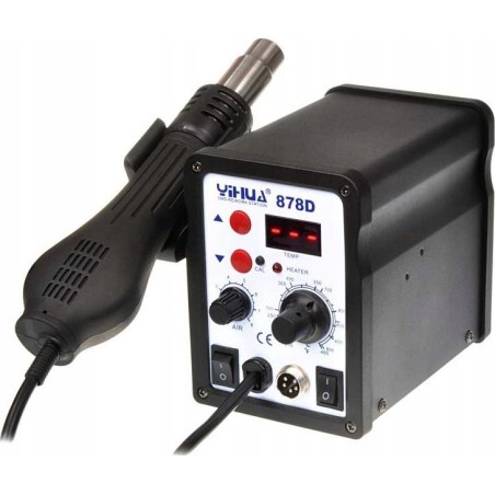 Techrebal 2-in-1-Lötstation Yihua 878D mit Heißluftfunktion Hotair 700 W