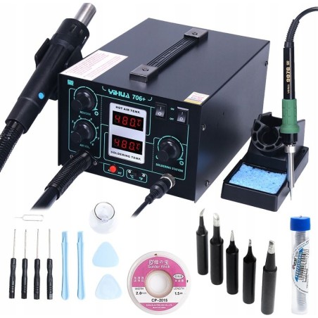 Techrebal Lötstation-Set Yihua 706 Black KIT 6