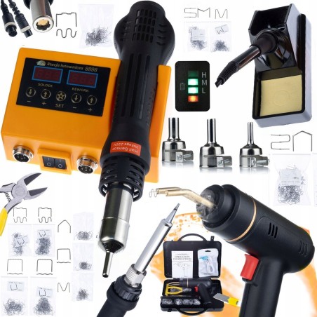 Rosfix 2-in-1-Lötstation: 660-W-Lötkolben + Akku-Tacker + 1200 Heftklammern