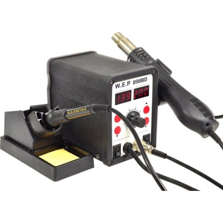 2-in-1-Lötstation WEP 898BD mit Heißluftpistole Hotair 700W