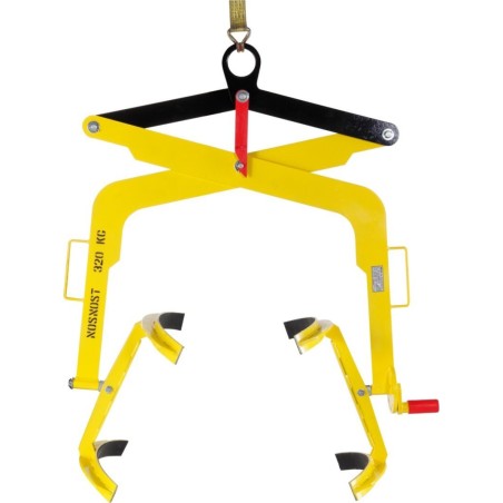 Meva Hebevorrichtung zum sicheren Anheben und Transportieren von 200-Liter-Fässern
