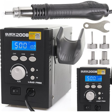 Professionelle Lötstation Quick 2008, 700 W, für Heißluft-Lötzinn, HQ-Qualität